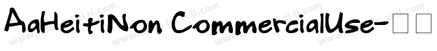 AaHeitiNon CommercialUse字体转换